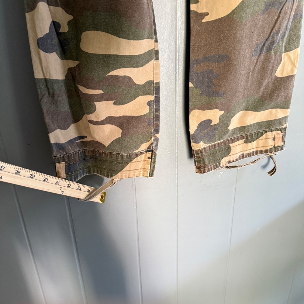 NoBo Woodland Camo Cargo Pants 34x34 Y2K Grunge Baggy Skater Vtg Camouflage - Picture 9 of 12